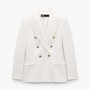 Zara Women's Elegant White Blazer